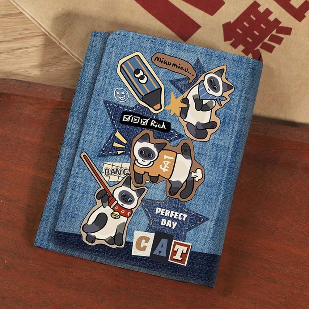 جديد بو الجلود المال محفظة نسائية للعملات المعدنية بسيطة 3 طيات INS حامل بطاقة الائتمان لطيف هريرة الكلب بطاقة محافظ للفتيات الطلاب هدية #4