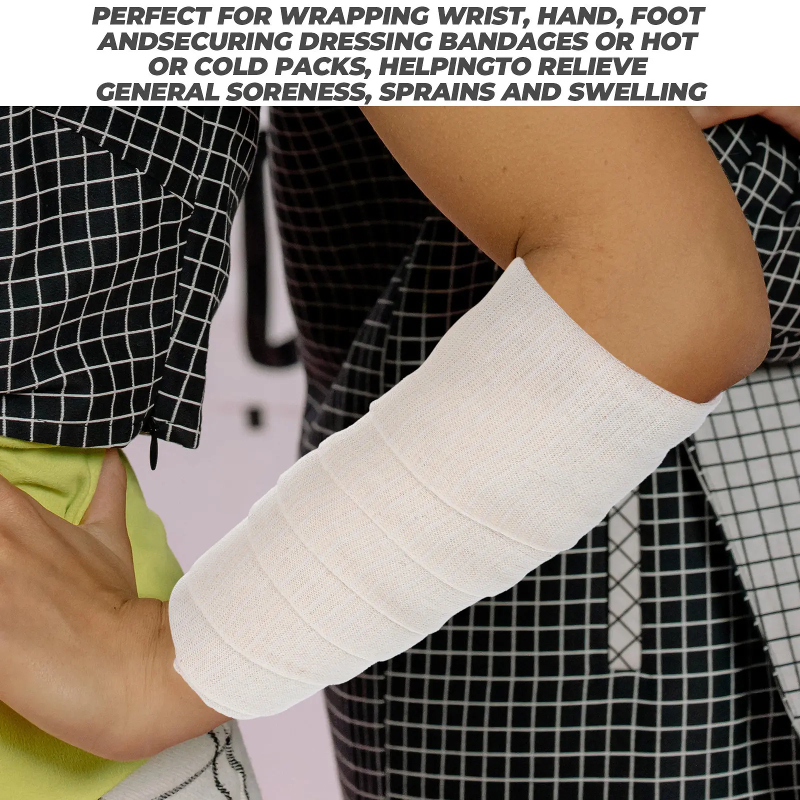 

Рулонный высокоэластичный трубчатый хлопковый бандаж-рукав для замены, прочный поддерживающий бандаж для ран для восстановления спортсменов