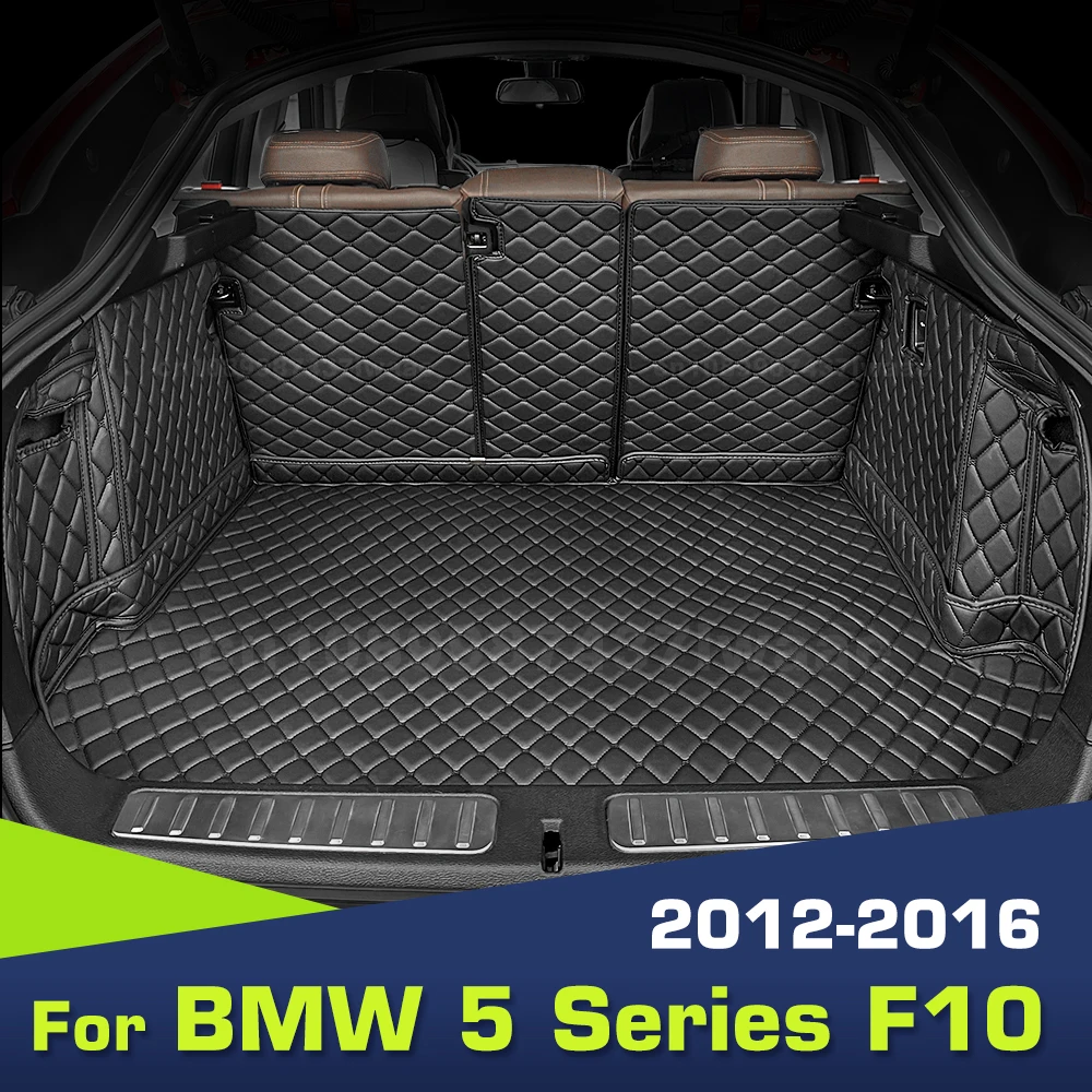 Auto Full Coverage Trunk Mat For BMW 5 Series 5-Seat 2012-2016 15 14 13 Car Cover Pad Cargo Liner Interior Protector Accessories