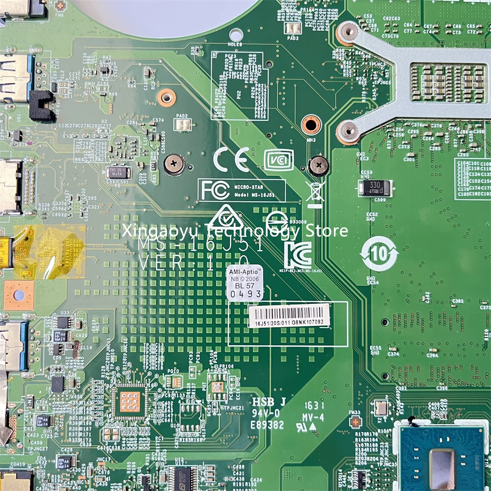 For MSI GE62 GE72 Motherboard MS-17951 MS-1795 MS-16J51 MS-16J5 GTX960M I5-6300HQ i7-6700HQ100% Test OK