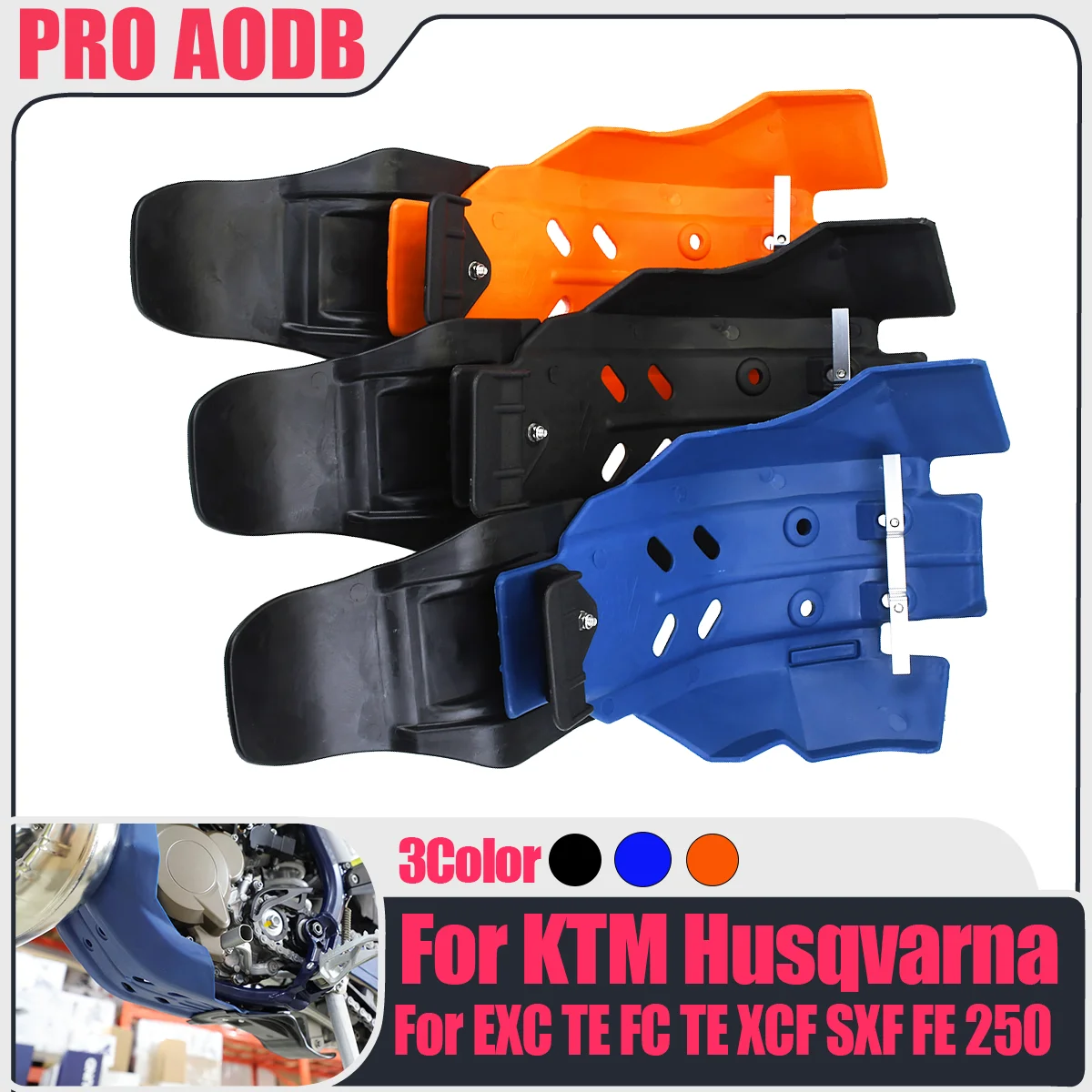 

For KTM Motocross 250 350 EXC XCF SXF XC-F SX-F For Husqvarna FE FC TE TC Engine shield Frame Protector Cover Guard Skid Plate