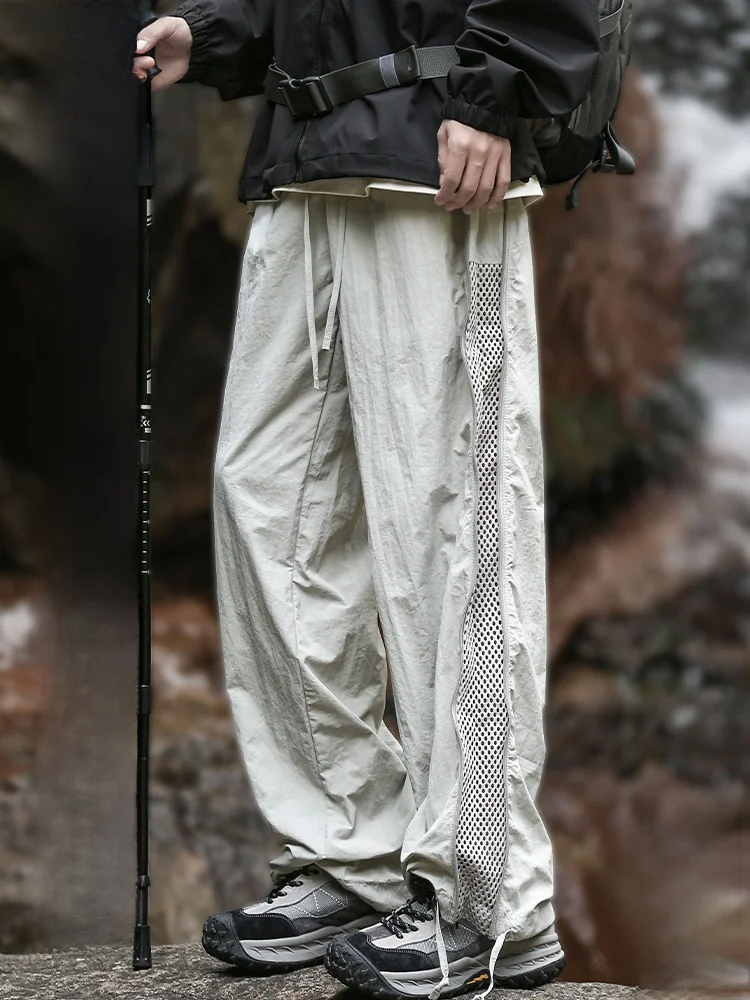 

Мужские летние брюки Paulfrank свободного прямого кроя из дышащего ледяного шелка: комфортные, легкие, для отдыха