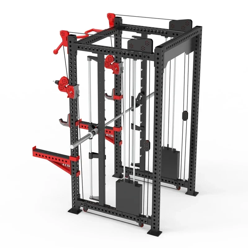 

Custom Multifunctional Gym Fitness Equipment Olimpic Weightlifting Smith Rack Chest Training Power Strength Pull-ups Squat Rack