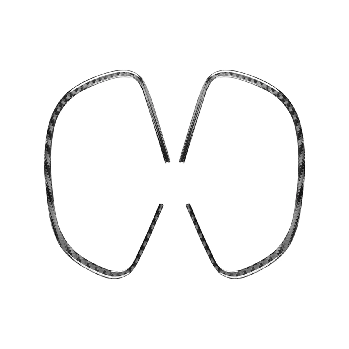 

Для Fiat 500L 2014-2017 мягкая углеродная волоконная автомобильная сторона вентиляционного отверстия Крышка отделка стикер интерьер