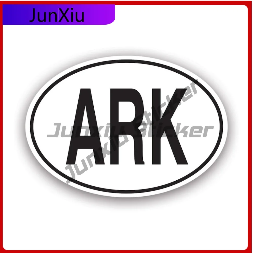 

ARK Antarctica Country Funny Window Anti Scratch Accessory Oval Code Sticker Fade Resistant Helmet Window Truck Wall Sticker