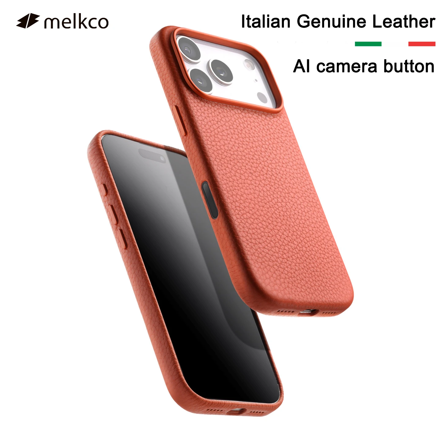 

Melkco 100% Genuine Leather Case For iPhone 17 Pro Max Air MagSafe Cover with Camera Butto protective luxury Cow Magnetic cases