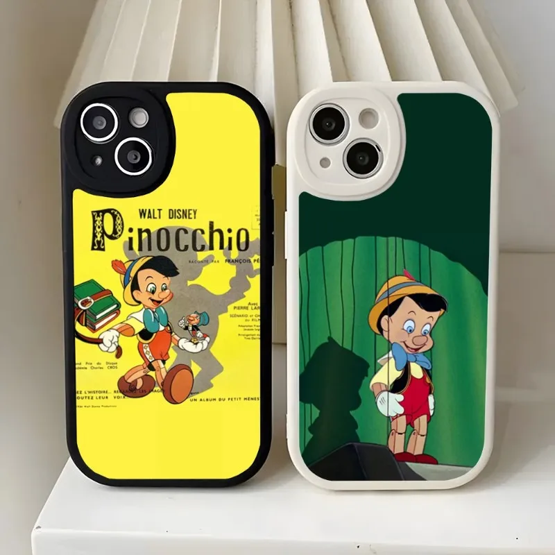 Disney Pinocchio Phone Case For Apple Iphone 13 Pro Max 11 14 12 Mini X Xr Xs 7 6 8 Puls Se Lambskin Silicone Cover