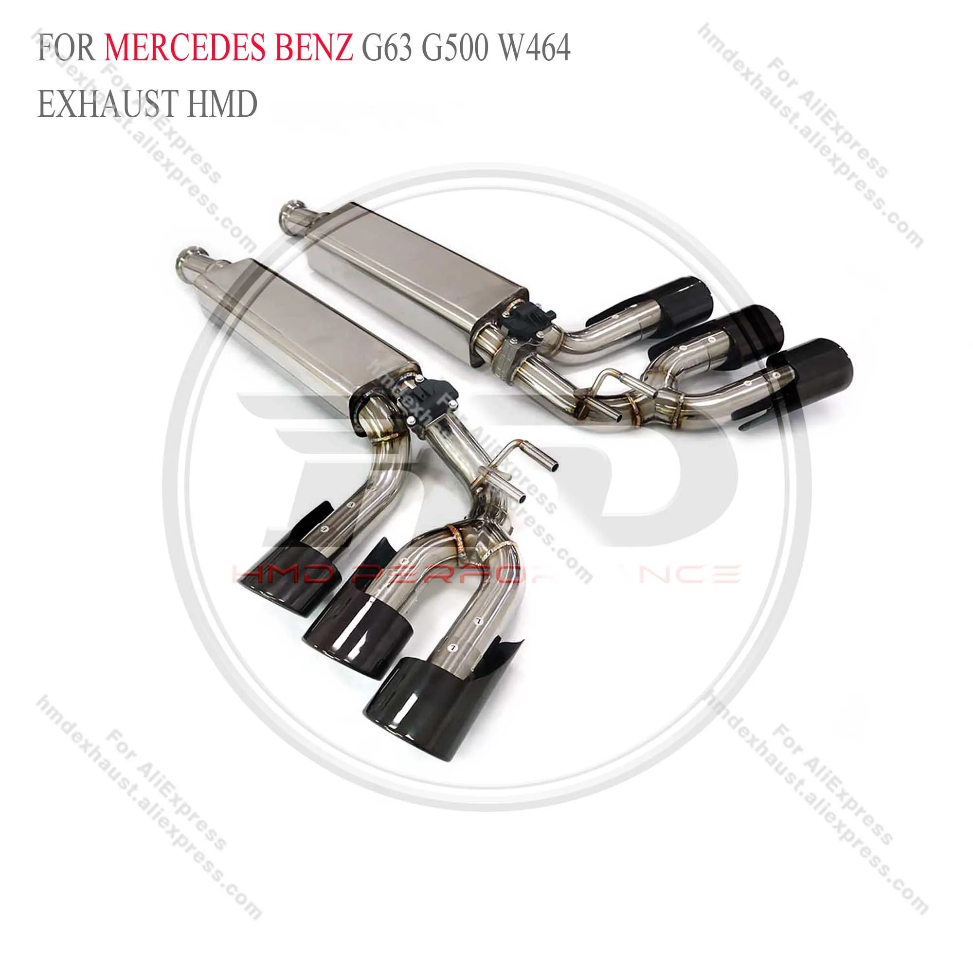 HMD Exhaust System Performance Catback forMercedes benz G63 G500 W464 4.0T Muffler With Electronic Valve