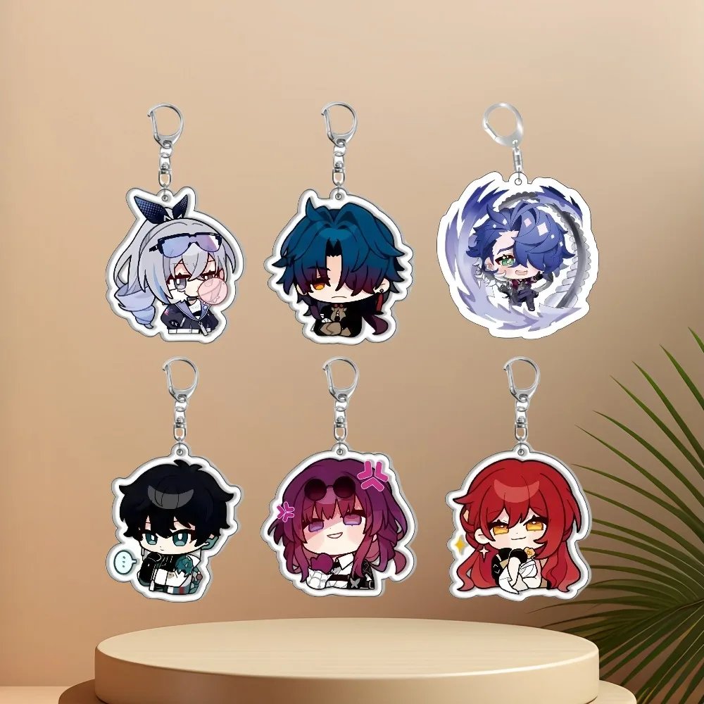 

Diy Honkai: Star Rail Acrylic Keychain Cartoons Anime Game Peripheral Vitality Girl Backpack Pendant Jewelry Fans Holiday Gifts