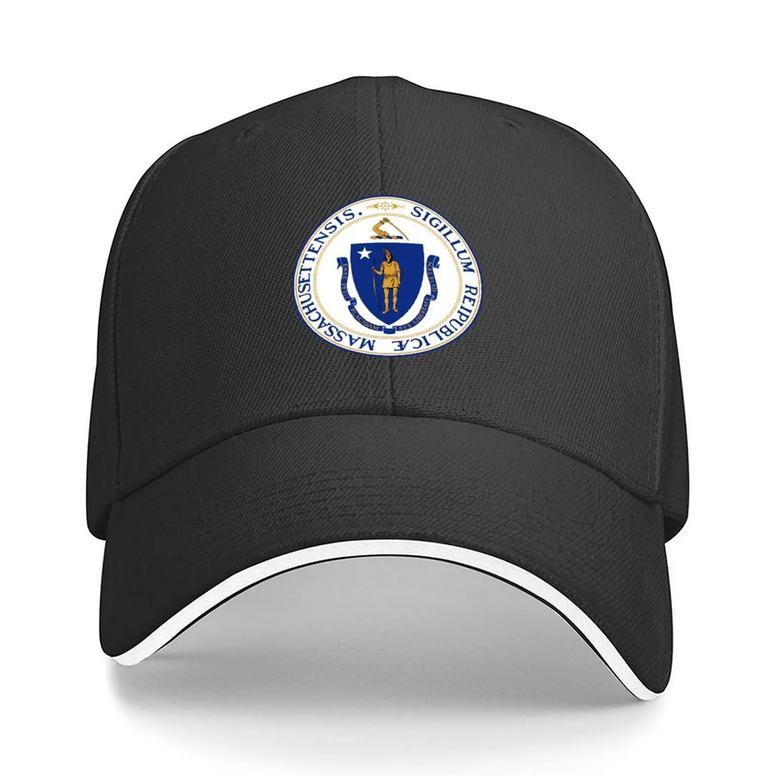 

Seal of Massachusetts Baseball Cap Ball Cap Snapback Cap Funny hats Hip Hop Woman Men's