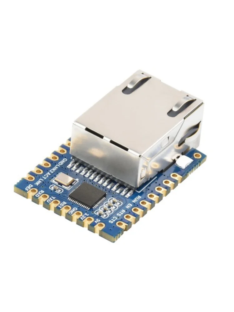 TTL UART to Ethernet Mini Module,Highly Integrated Packaging, Castellated Holes With Immersion Gold Design,