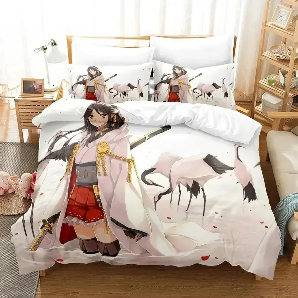 

Anime Kantai Collection 3D NEW Duvet Cover Pillowcase Bedding Set Adult Boy Girl Bedroom Decoration Children Single Double Large