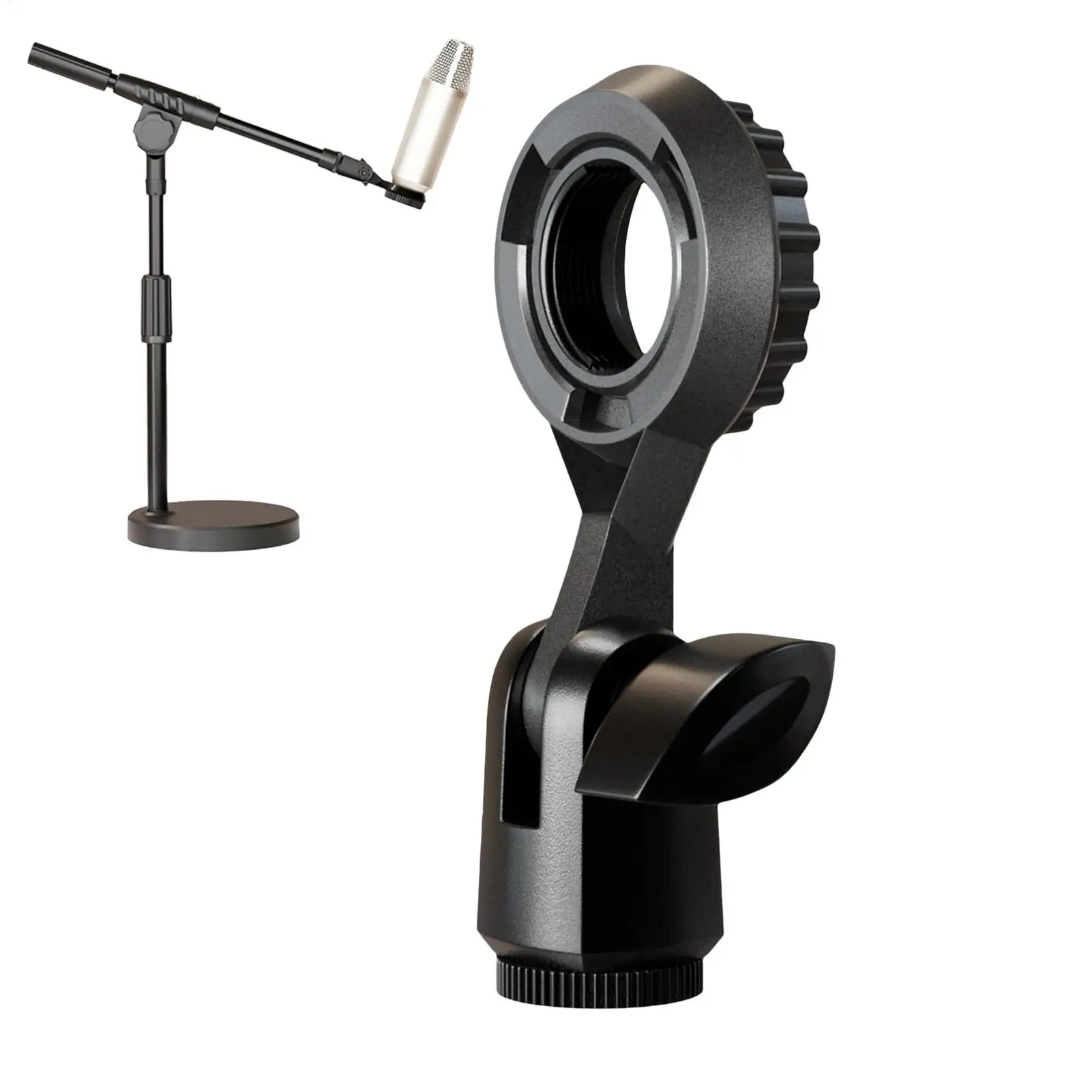 Adjustable Metal Microphone Stand Shockproof Desk Holder With Non-Slip Base Streaming & Recording Accessory For Home Office