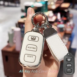 Key Fob Cover Keyring Car Keychain For 1999-2009 Toyota 4Runner 2001-2008 Toyota Sequoia HYQ12BBX HYQ12BAN HYQ1512Y