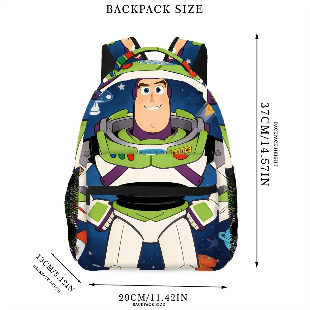 Disney Toy Story Woody Buzz Lightyear Backpack, Casual Bag, Large Capacity, High-Quality Gift, Personalized Daily Use
