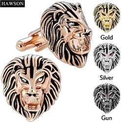 Vintage Lion Head Cufflinks for Men with Gift Box, Cufflinks Men's Dress Shirts and French Cuff Shirts,Mens Personalized Jewelry