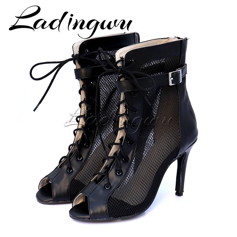 Ladingwu Rubber Sole Dance Shoes Women Latin Dance Shoes Wedding Shoes Outdoor Dance Shoes Ballroom Trading Dance Shoes