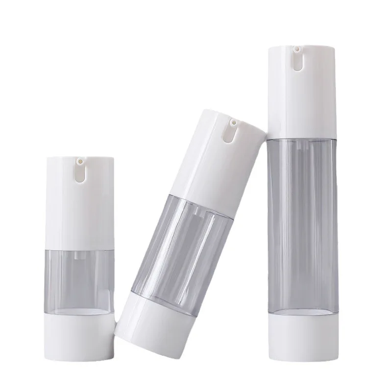 

10Pcs 15ML 30ML 50ML Airless Pump Vacuum Scrub Bottle Toiletries Container Plastic Dispenser Travel Cosmetic Bottle