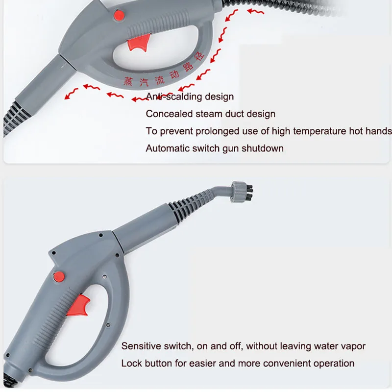 เครื่องทำความสะอาดด้วยไอน้ำแบบมือถืออุณหภูมิสูงเครื่องซักผ้าในรถยนต์เชิงพาณิชย์ฆ่าเชื้อในครัวเรือน