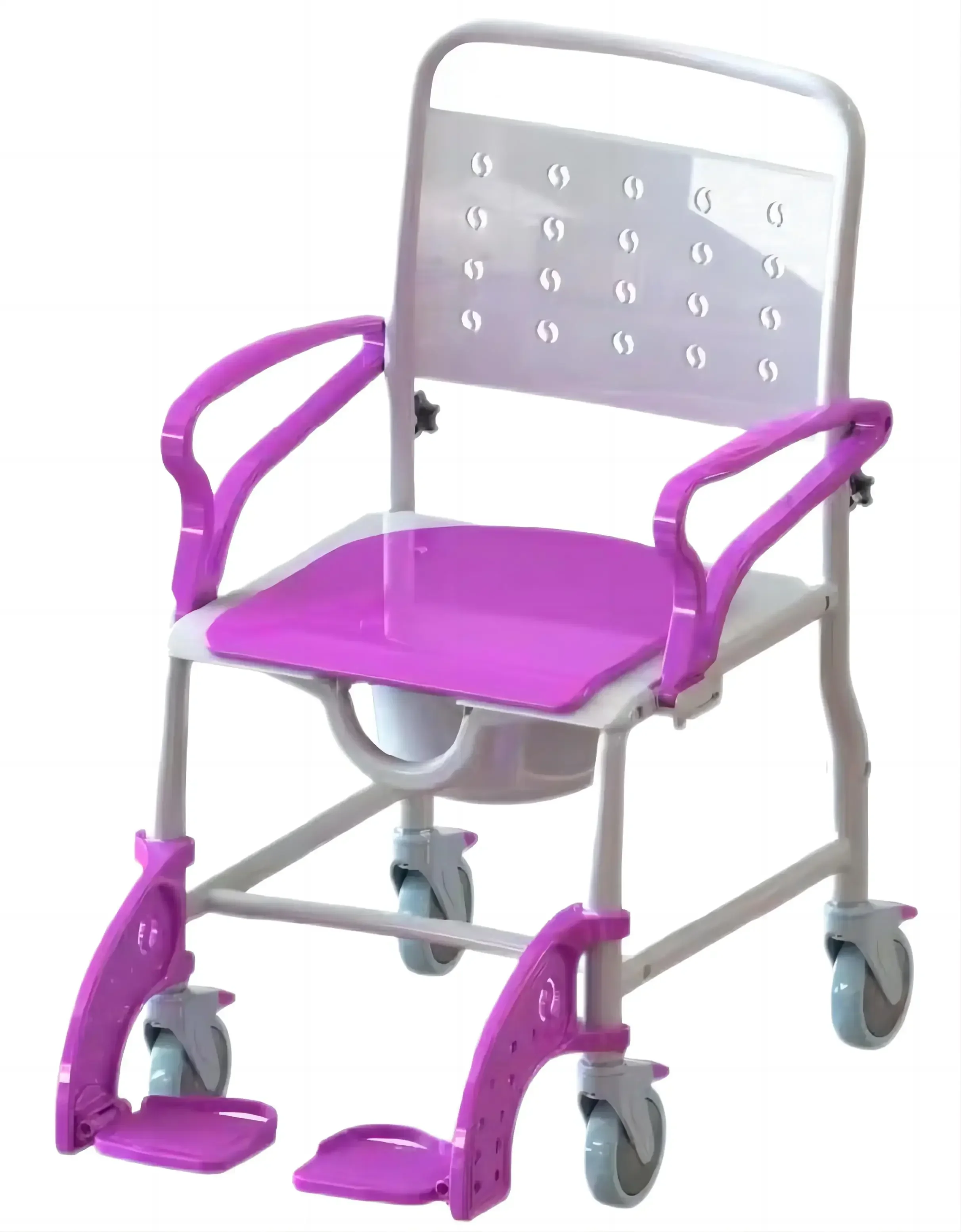 

Plastic 4 in 1 Folding Portable Commode Chair Wheel Chair Bath Chair factory price