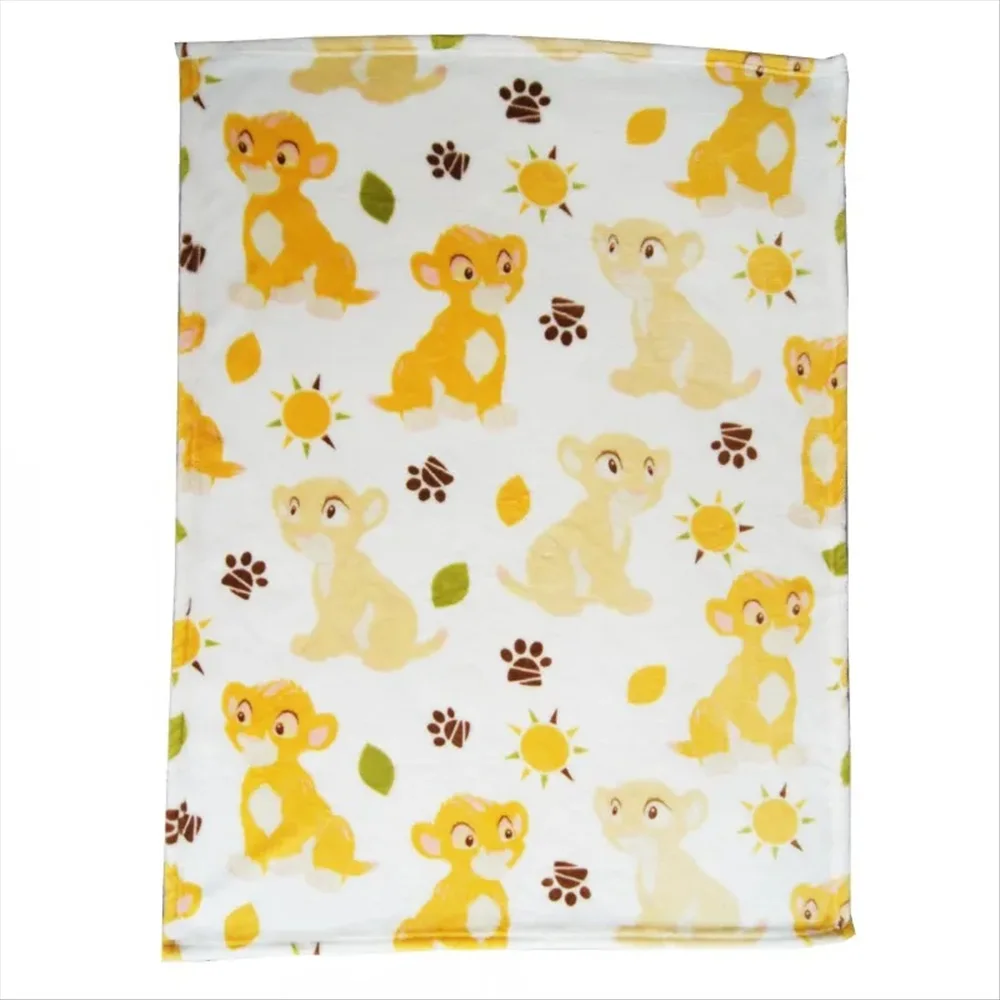 Simba Lion King Super Soft Blanket 100x150cm Cartoon Bedspread Throw for Baby Girls Boys Pet Bed Sofa Sleeping Cover Bedroom Dec