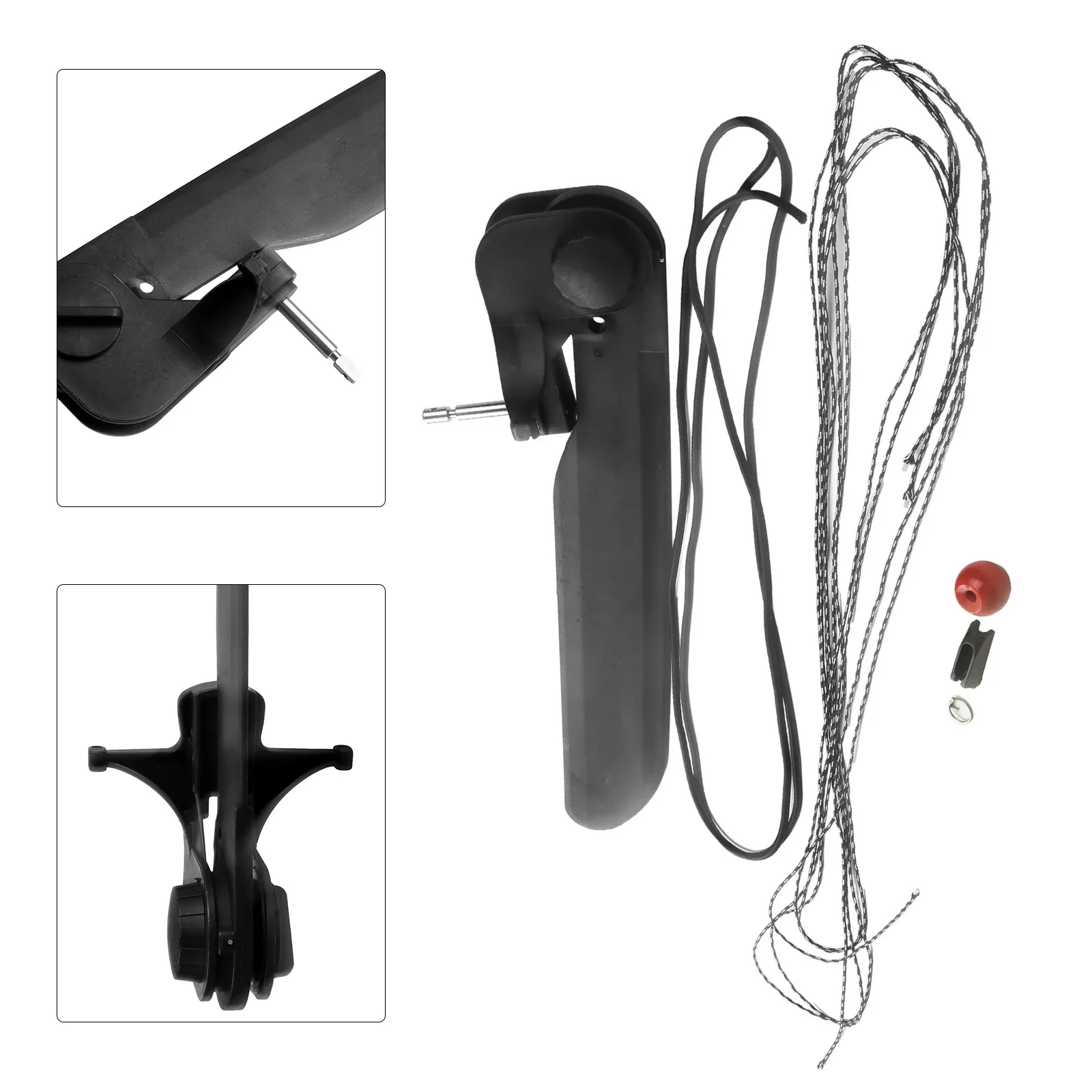 

Foot Pedal For Kayak Rudder Kit with Nylon Mount and Control Wires for Reliable Steering in Rough Water Conditions