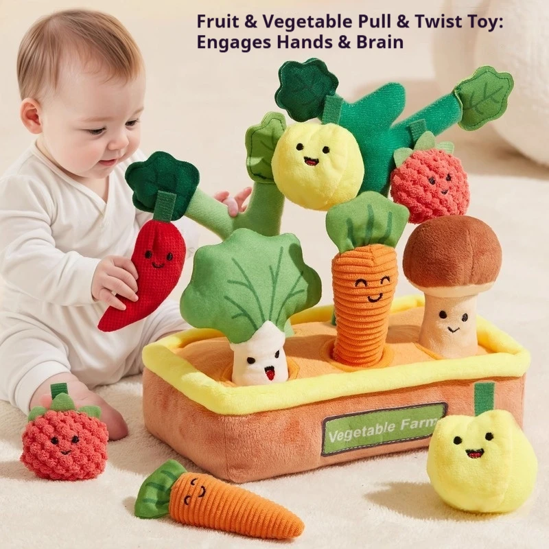 

Раннее образование, тянущая морковку, плюшевая игрушка, жевательные фрукты, овощи, детские интеллектуальные игрушки, детский подарок, мягкое мягкое растение