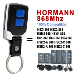 HORMANN 868MHz Remote Control Compatible Blue Button HSM2 HSM4 HSE2 HSE4 HS1 HS4 868.3MHz Garage Door Opener Hand Transmitter