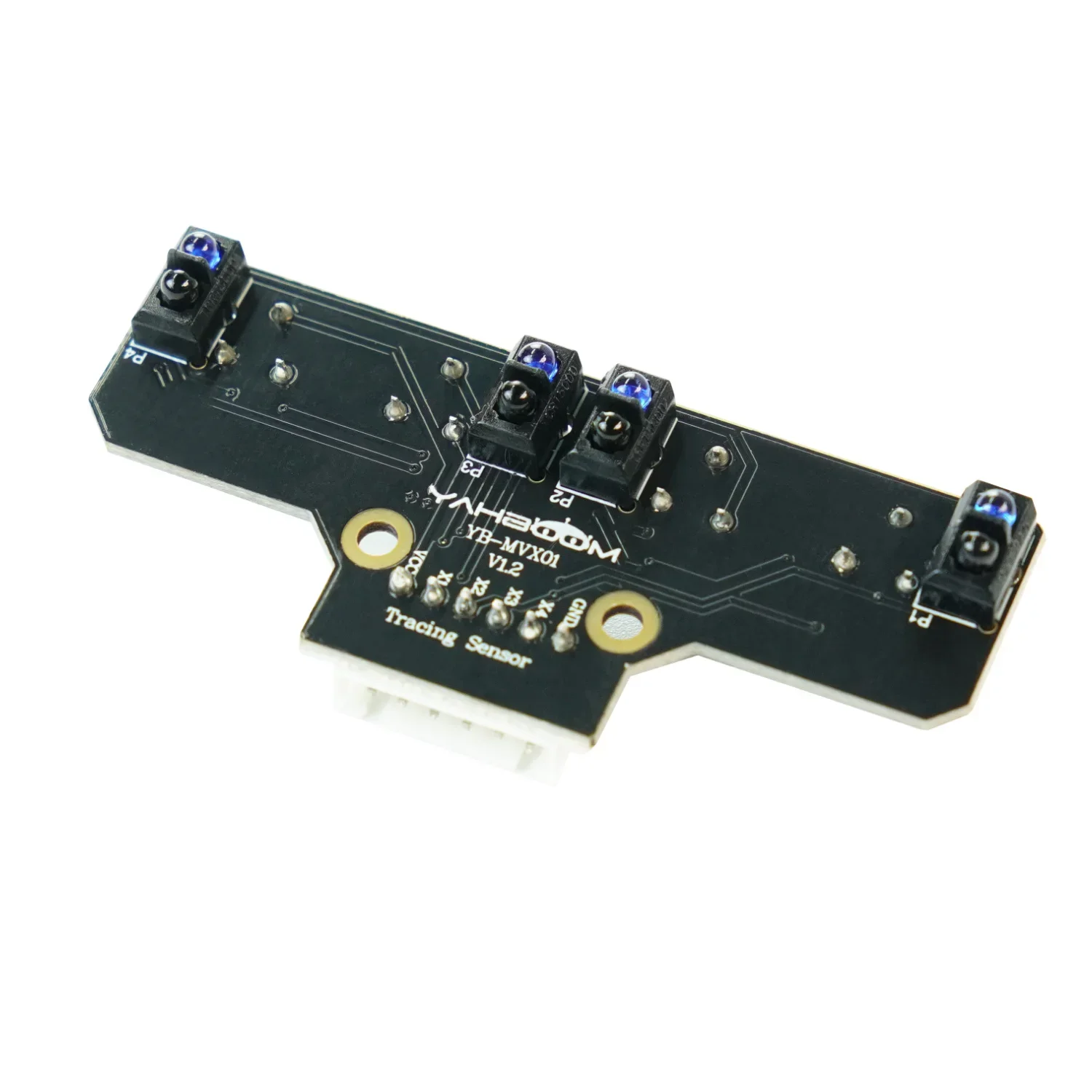 Yahboom 4 Channel Tracking Line Patrol Module Infrared Reflective Sensor for Smart Robot Car Tracking or DIY Sensor Learning Kit