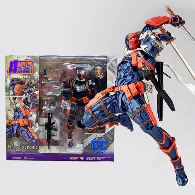 15cm  Marvel Comics Movie Figures Movable Deathstroke Action Figure Statue Model Doll Collection Toys Gifts