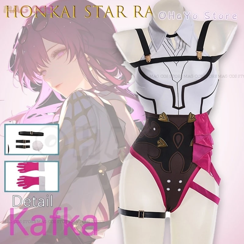 

Kafka Cosplay Costume Honkai Star Rail Stellaron Hunter Bunny Anime Game Character Role Play Outfit