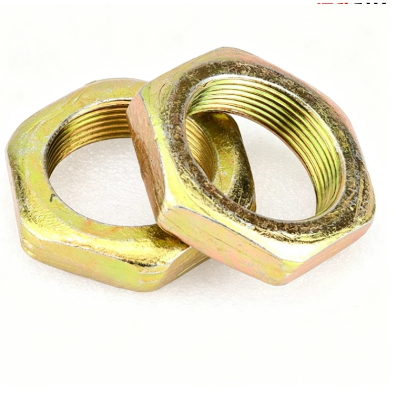 High Strength Zinc Plated Hex Lock Nut With Coarse Thread And Anti Vibration Design For Automotive Chassis And Engine Fastening