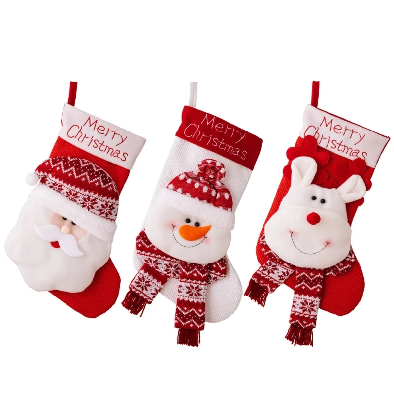 

Christmas Gift Stocking Bag for Holiday Treats Stylish Present Storage Container