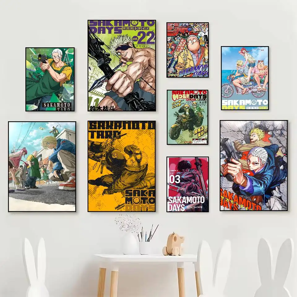Popular anime S-SAKamoTO DAYS Poster HD posters Self-adhesive waterproof ideal for living room bedroom bar decoration