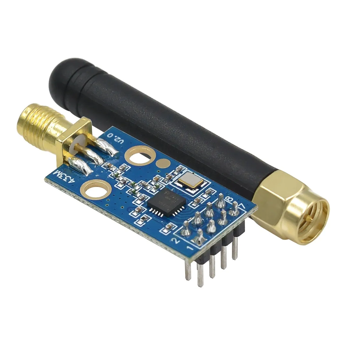 1PCS CC1101 Drótnélküli Modul vel SMA antenne Drótnélküli Adóvevőkészülék Modul számára arduino 315/433/868/915MHZ