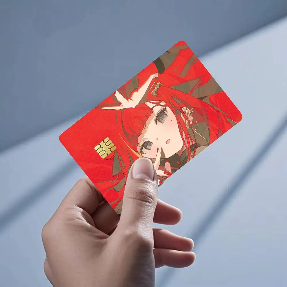 Akane Lize VTuber StelLive Singer Sticker Film Tape Skin for Credit Card Debit Card Waterproof