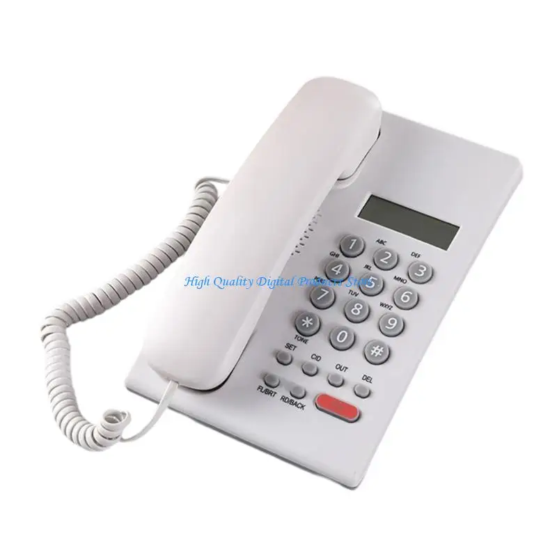 U2JE Corded Telephone Desktop House Phone Seniors Caller Big Button Integrated Telephone for Home Office Guest Room