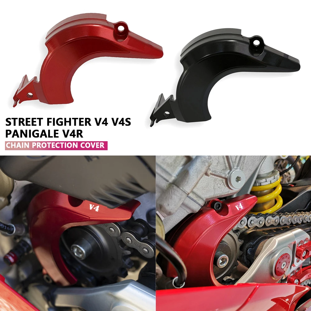 

Для DUCATI Street Fighter V4 V4S Panigale V4R новые аксессуары для мотоциклов, цепь двигателя с ЧПУ, крышка колеса, крышка цепи 2018-2023