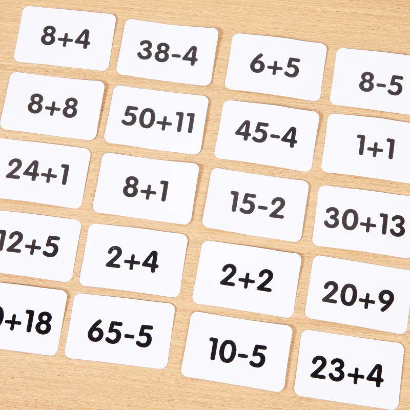 Juego de cálculo de números divertido, entrenamiento de pensamiento lógico, juguete educativo de matemáticas, material didáctico con sentido de números para suma y resta