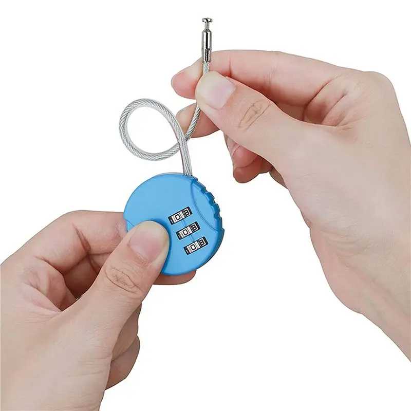 4 Pack Combination Lock 3 Digit Outdoor Waterproof Padlock For School Gym Locker, Sports Locker, Fence, Toolbox, Gate