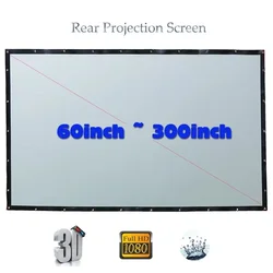 Yovanxer HD schermo di proiezione posteriore PVC morbido speciale per qualsiasi proiettore Home Theater tenda da esterno dimensioni complete 16:9/4:3 opzionale