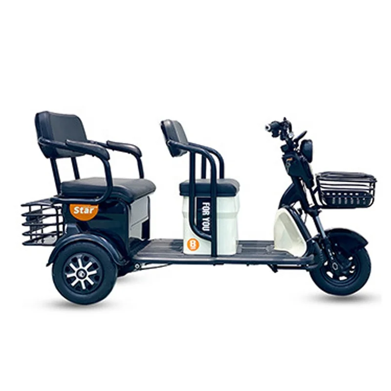 Elderly disabled people tricycle 800W three wheel electric scooter tricycle for passenger