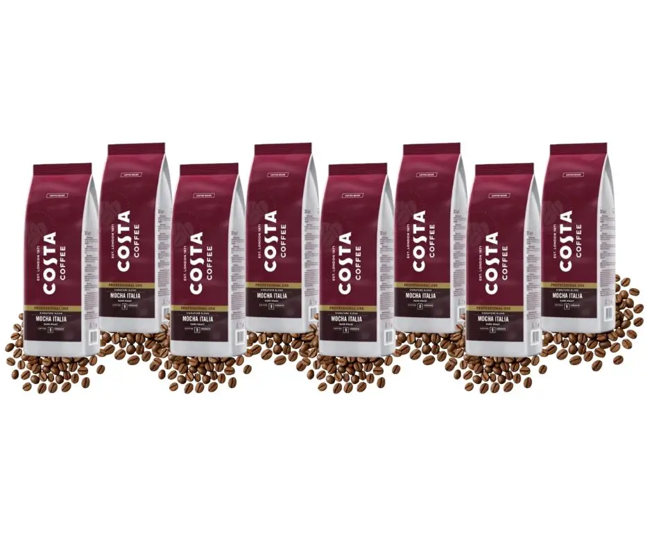 Kawa ziarnista Costa Pro zestaw Signature Dark zestaw 8x1kg