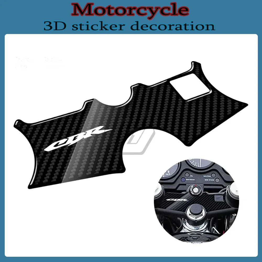 For Honda CBR600 1995-1998 3D Carbon-look Upper Triple Yoke Defender honda sticker