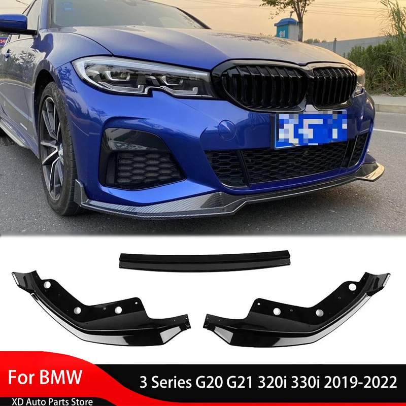 

For BMW 3 Series G20 G21 320i 330i 2019-2022 Front Bumper Splitter Lip Diffuser Guard Body Kit Front apron surround Front shovel