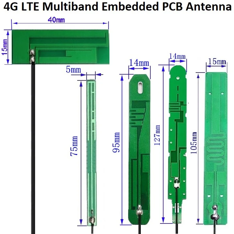 4G LTE Multiband Antenna 3G GSM GPRS NB-IOT Antenna Embedded PCB Antenna Adhesive Mount Built-in PCB Antenna for CPE Gateway