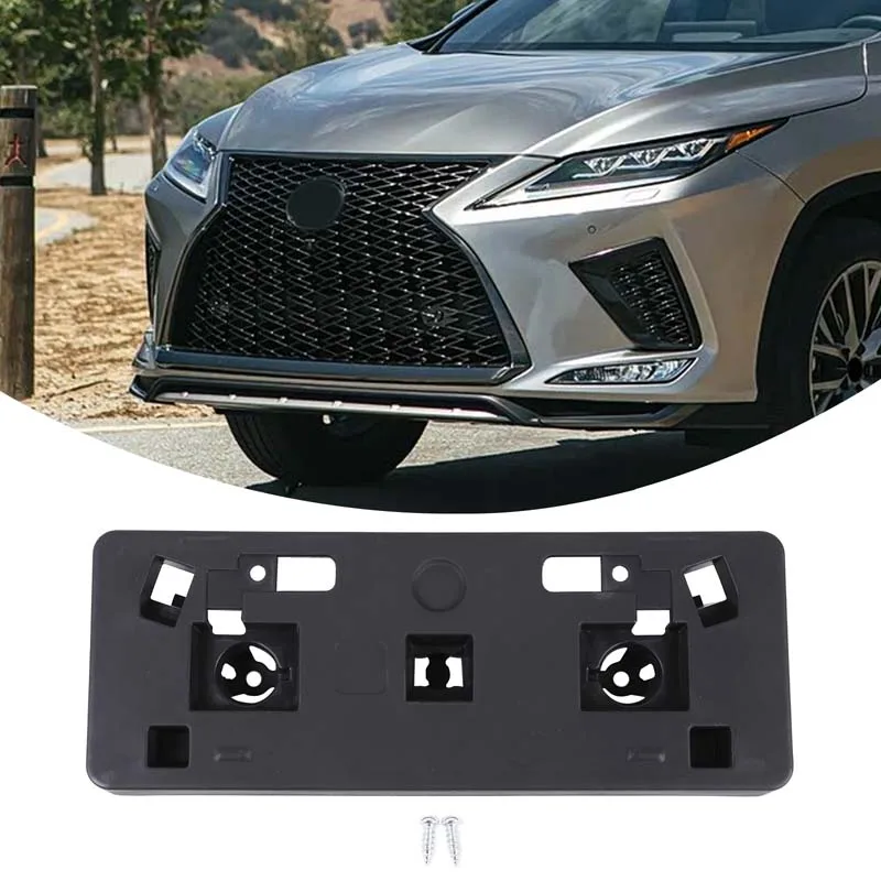 

Для Lexus RX 2020-2022: Черный держатель переднего номерного знака из АБС-пластика, автомобильные аксессуары (OE: LX1068137, 521140E190)