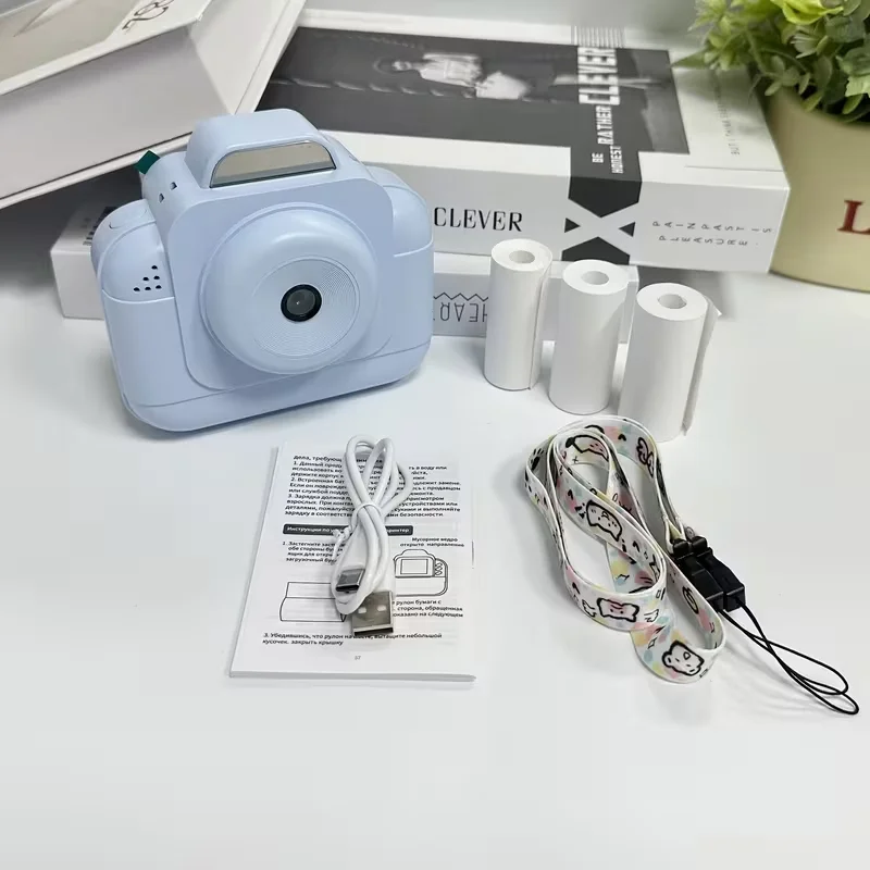 Children's Digital Instant Print Camera Thermal 1080P Video Functionality Compact Kids Camera for Photos And Videos