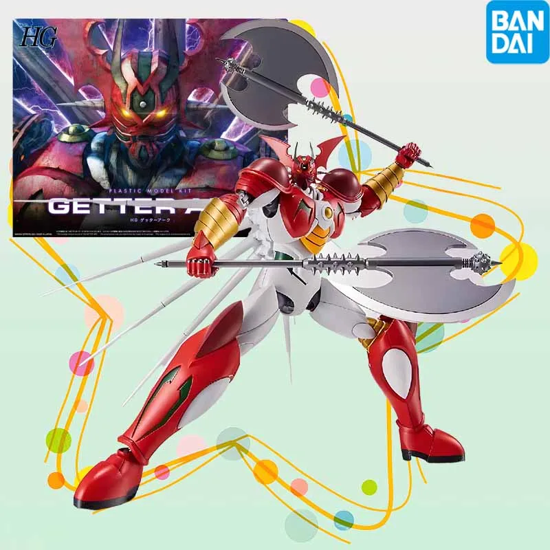 Alta qualidade em estoque bandai original gundam hg 1/144 série geter arco anime figura de ação montagem modelo brinquedos