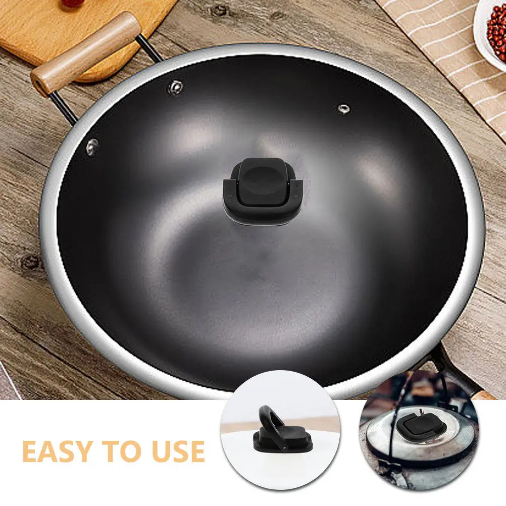 

5Pcs Universal Plastic Pot Lid Handle Foldable Scald Proof Replacement for Cookware Pan Cover Knob Household Accessory